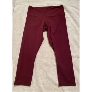 Lululemon Capri Leggings Burgundy Size 4
